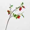 Morango artificial de alta qualidade com folhas, fruta falsa para decoração de casa, vitrine, paisagismo de jardim e adereços de fotografia