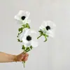 Com Yang Sen Layout de Casamento Simulação Veludo Anêmona Flor de Casa Arranjo de Flores Material Simulação Halo Tingimento Flor de Seda