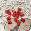 [Rose Manor] contas esmaltadas vermelhas de Praga contas soltas diy pulseira tecida contas acessórios material