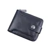 Billetera nueva para hombre transfronteriza de alta gama, bolsa retro con cremallera, monedero, artículo popular en stock, billetera, fábrica BSCI