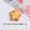Bolo de Morango Food Play Desenho Animado Acessórios de Joia DIY Cola de Creme Resina Pequenos Acessórios Fivela de Sapato Caverna Bolsa de Material