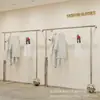 Arara de Parede para Loja de Roupas Aço Inoxidável Espessado Arara de Parede para Roupas Arara de Parede para Loja de Roupas Infantis Roupas Femininas