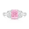 Anillo Corona Corte Flor de Hielo de Piedras Preciosas de Colores Más Vendido en Transmisión en Vivo, Diamante de Alto Carbono Súper Brillante, Joyería de Anillo Chapado en Oro, Venta al por Mayor de una Pieza