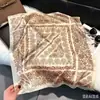 Novo Estilo Lenço de Seda Moda Feminina Versátil 70 Quadrado Estilo Coreano Lenço de Proteção para o Pescoço Primavera e Outono Lenço Retrô Gravata para Bolsa
