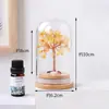 Botella de los Deseos de Cristal Natural Árbol del Dinero Árbol de Grava de Cristal Morado Amarillo Rosa Adornos de Escritorio de Oficina Artesanías de Cristal