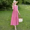 Vestido Negro Sin Mangas Talla Grande para Mujeres Curvilíneas, Vestido Camiseta Interior Adelgazante, Vestido Largo con Tirantes Primavera/Verano 2026 para Mujeres