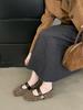 Nuevos Zapatos Mary Jane Retro 2025 para Mujer, Puntiagudos Redondos con Correa de Hebilla Plana, Zapatos de Piel Cálidos y Felpudos de Nicho