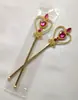 Punto Caliente Venta Corona Scepter Frozen para Niños Corona Dorada Rosa Diamante Rojo Corona Azul Lago Plateado Diamante