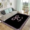 Simples preto e branco casa personalidade moda marca sala de estar quarto mesa de centro tapete de chão capacho tapete de cabeceira tapete europeu tapete de lavagem
