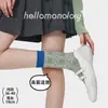 Nuevos Calcetines Finos Retro con Relieve para Primavera y Verano para Mujer, Calcetines de Color Bloque Floral Estilo Japonés hasta la Pantorrilla, Calcetines de Algodón Transfronterizos, Calcetines Anchos