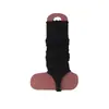 Calcetines de lana estilo ballet para mujer, calcetines finos de verano para apilar, calcetines hasta la pantorrilla para combinar con sandalias y chanclas