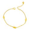 Ouro de Areia Vietnamita Pequeno Homem Cintura Cruz Pulseira de Tornozeleira Feminina Estilo Coreano Simples Distinta Verão Praia Pé Europeu e Americano Joias de Cobre