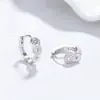 Brincos de Prata 925 Moedas de Cobre Múltiplas para Mulheres, Brincos que Atraem Fortuna, Brincos de Moda Chinesa Nova de Luxo Leve de Alta Qualidade