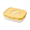 Caja de Almacenamiento para Té de Flores Hogareña Compartimentada Transparente Caja de Empaque a Prueba de Humedad Almacenamiento Clasificado Multi-Compartimento Caja Sellada de Gran Capacidad para Conservar la Frescura