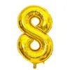 Globo Digital de Papel de Aluminio de 40 pulgadas Forma de Set de Cumpleaños Suministros de Decoración para Fiestas Globos con Números de Cumpleaños Venta al por Mayor
