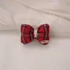 Lazo de Tela a Cuadros Estilo Coreano para el Cabello Clip Nuevo Otoño e Invierno Anillo de Intestino Delgado Diadema Cuerda de Goma para Cola de Caballo de Niña