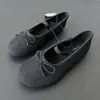 Zapatos de Princesa de Ballet con Lazo para Niñas de Primavera y Otoño, Zapatos Bajos Individuales Elásticos Multicolores, Zapatos de Baile para Niños de Suela Suave