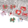 Decoración Navideña Pasadores para el Cabello de Niños Accesorios para Fiestas Navideñas Pasadores con Lazo de Dibujos Animados de Papá Noel