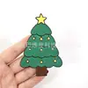 Decoração de Natal Transfronteiriça Ímã de Geladeira Árvore de Natal Adesivo Magnético Papai Noel Magnético Decoração de Atmosfera para Festa de Feriado
