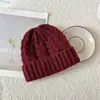 Gorro de Lana Estilo Coreano Ins para Niños Otoño e Invierno Lazo Gorro de Punto para Bebé Protección para Orejas Gorro de Lana para Niñas Gorro para el Frío