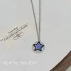 Collar de Pareja Estrella Guardiana del Sol Tian Xuning Zi Yu Diseño Simple de Nicho Cadena de Clavícula de Moda de Gama Alta
