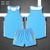 Roupa Esportiva de Basquete Conjunto Masculino Regata de Gola V Sem Mangas Shorts Contraste de Cores Preto Vermelho Uniforme de Time Atacado Adulto Crianças