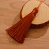 8cm Curto Robusto Borla Vertical Seda de Gelo Borla Marcador de Página Pen Drive Roupas Pingente Sachê Sachê Pingente Fabricante Atacado