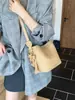 Bolsa Saco Versátil de Grande Capacidade Moda Comércio Exterior Transfronteiriço Bolsa Casual de Ombro para o Dia a Dia Feminina Bolsa Transversal Simples Retrô