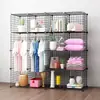 Sala de Estar Hogar Malla de Hierro Ensamblaje Estante de Malla de Hierro Venta Directa de Fábrica Juego Completo de Gabinete de Almacenamiento Estante para Flores Estantería Malla de Hierro