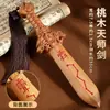 Espada de Madera de Durazno Colgante Pequeño Espada de Madera de Durazno Madera Rayo Tabú Ziwai Espada de Siete Estrellas para Adultos Portátil para Bebé Hecho a Mano Madera de Durazno