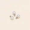 Colgante de perla de imitación ABS con un charm de perla circular, adecuado para manualidades DIY, ropa, bolsos y accesorios decorativos