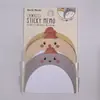 Notas Adhesivas de Dibujos Animados Listas para Uso Transfronterizo, Notas Adhesivas de Animales para Mensajes, Pegatinas N-Time para Diarios Personales y Pegatinas Desprendibles