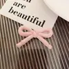 Grampos de Bico de Pato Rosa Simples com Bolinhas Estilo Coreano Simples Versátil Franja Doce Clipe Lateral Acessório de Cabelo de Nicho