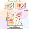 Xino Jdt_X100 Adesivos de Vidro Coloridos Temáticos de Aniversário Transfronteiriços para Quarto Infantil Decoração de Janela de Festa de Aniversário