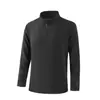 Chaqueta de golf de comercio exterior con media cremallera y cuello alto, chaqueta de trabajo para club, ropa de golf de manga larga, indumentaria personalizada para hombre