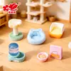 Nuevo Nido Exclusivo Mini Gato, Set de Decoración de Escena de Marco de Escalada de Felpa para Gatos, Casa de Muñecas DIY Celebridad de Internet Caja Sorpresa