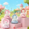 Set Completo de Muñecos de Té con Leche Periféricos de Dibujos Animados Anime, Bolas de Cristal Luminosas, Juguetes de Resina para Niños, Decoraciones de Escritorio, Luces Nocturnas