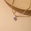 Colar de Diamante Cintilante Coreano de Alta Qualidade Colar Cintilante Feminino Luxo Leve Design Retrô Elegante Versátil Corrente para Clavícula
