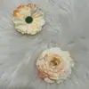 Cabeza de flor de crisantemo artificial grande para accesorios de pelo hechos a mano, al por mayor de proveedor transfronterizo