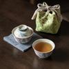 Juego de Té Portátil Tazón con Tapa Única Una Taza Hibisco Morado Peonía Pintada a Mano Tazón de Té Personal Almacenamiento Traje de Viaje Taza Expresa