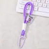 Cordón con Nudo de Paraguas Tejido de Colores, Cadena de Teléfono Trenzada de Colores, Colgante para Llavero Mochila, Decoración Exterior Unisex al por Mayor