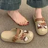 Mules cerrados estilo Birkenstock para mujer, calzado de verano para exteriores, nuevo modelo 2026, extremadamente elegantes y súper populares, con suela gruesa, antideslizantes, resistentes al olor, zapatos perforados para mujer