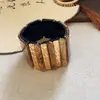 Pulsera Geométrica de Acrílico de Resina Brazalete Estilo Vintage Retro para Mujer Nicho Sentido de Diseño Único Joyería para la Mano