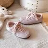 Sapatos infantis Forrest Gump de sola macia, novo modelo de outono, sapatos esportivos casuais antiderrapantes de sola macia para meninas de 3-6-12 anos, estilo coreano, versátil