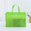 Bolso de mano impermeable no tejido en stock, con película de impresión a color para educación y formación, logotipo, protección del medio ambiente, bolso de compras de gran capacidad.