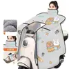 Funda Eléctrica a Modo Capa Resistente al Viento, Protección de Cuello Invernal para Bicicletas Eléctricas, Forrada de Felpa, Extra Grande y Engrosada, Impermeable y Cálida para Motocicletas