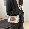 Bolso Retro de Moda para Axila para Mujer Nuevo Estilo Francés Moda Bolso Cuadrado Pequeño Novedoso Nicho de Moda Bolso de Hombro Cruzado