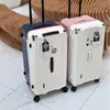 Maleta con Código Seleccionada Cuidadosamente Exportada a Japón para Hombre, Gran Capacidad, Rueda Universal Silenciosa, Maleta de Carrito Engrosada, Maleta de Mujer, Fuerte