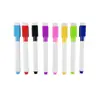 Plumón magnético para pizarrón blanco color pluma para niños borrable a base de agua marcador magnético con borrador oficina enseñanza pluma magnética