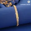 Pulseira Irregular de Cobre com Zircônia Incrustada em Forma de Coração de Luxo Leve de Alta Qualidade, Venda Quente Transfronteiriça, Joia de Mão Exquisita, Fashion e Versátil